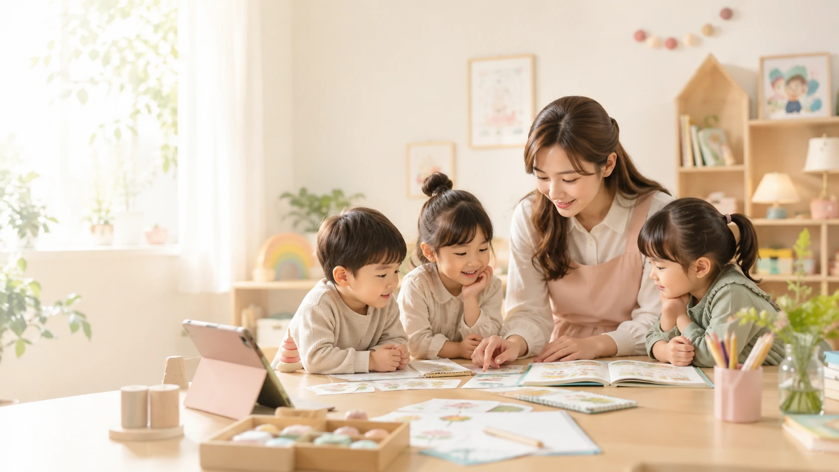 教師陪伴幼兒探索與學習的 TeachLife 教學情境